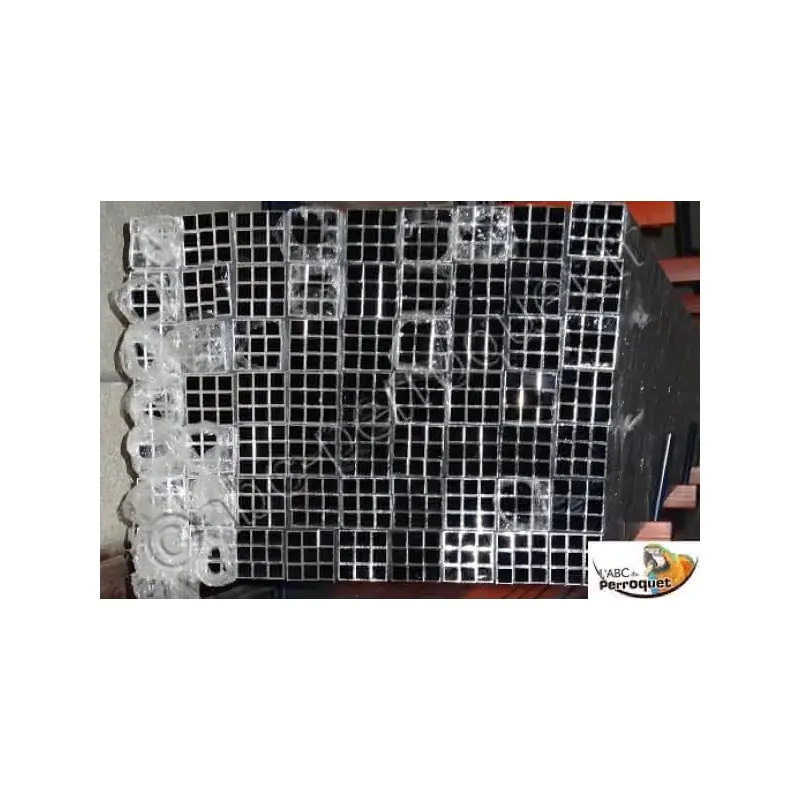 Aluminium 6063 Tubes Carrés En Aluminium Noir Coavoo - Lot De 2 - 20x20x1x300 Mm - Pour Bricolage Et Décoration Tube Carré